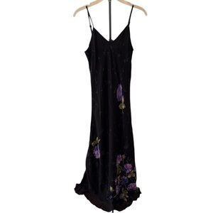 Glamour Angel Black & Purple Floral Dress